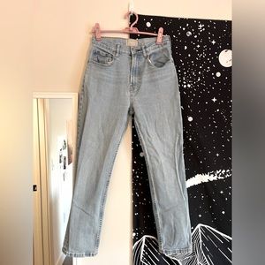 Everlane high waist straight jeans